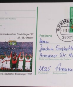 Deutschland PSo 50 Sepp Herberger 1997 VfB Stuttgart Pokalsieger TST Bremen