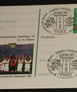 Deutschland PSo 50 Sepp Herberger 1997 VfB Stuttgart Pokalsieger SST Sindelfingen Jupex 97 - Juvalux 98