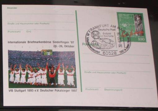 Deutschland PSo 50 Sepp Herberger 1997 VfB Stuttgart Pokalsieger SST Frankfurt Fußball WM 2002 Endspiel Jokohama 
