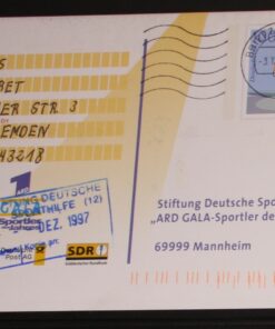 Deutschland FP 14 Basket für Sport 1997 ARD Gala Sportler des Jahres Sporthilfe Bedarfsverwendung 