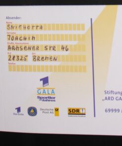 Deutschland FP 14 Basket für Sport 1997 ARD Gala Sportler des Jahres Sporthilfe TST Bremen