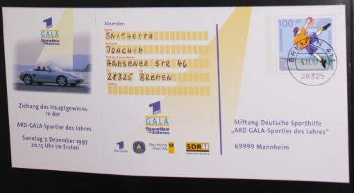 Deutschland FP 14 Basket für Sport 1997 ARD Gala Sportler des Jahres Sporthilfe TST Bremen