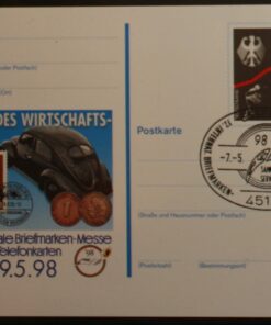 Deutschland PSo 52 Ludwig Erhard 1997 Messe Essen 1998 SST Essen Messe Telefonkarten