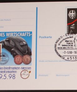 Deutschland PSo 52 Ludwig Erhard 1997 Messe Essen 1998 SST Essen Wilhelm Vocke Deutsche Mark