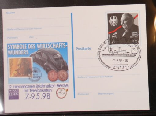 Deutschland PSo 52 Ludwig Erhard 1997 Messe Essen 1998 SST Essen Küstenwache Umweltschutz