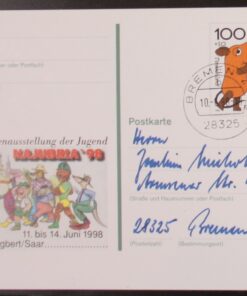 Deutschland PSo 53 Die Maus 1998 Najubria '98 Tagesstempel Bremen 10.06.1998
