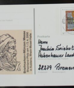 Deutschland PSo 66 Hildegard von Bingen 1998 Johannes Gutenberg TST Bremen