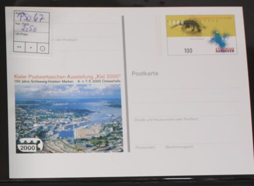 Deutschland PSo 67 Expo Hannover 2000 Kiel 2000 postfrisch