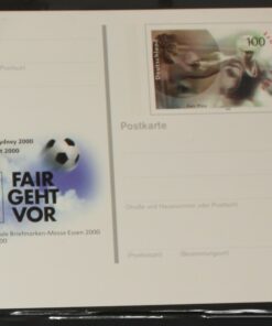 Deutschland PSo 68 Fair Play  2000 Fair geht vor Fußball Olympia postfrisch 
