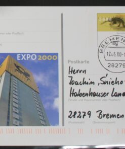 Deutschland PSo 69 Expo Hannover 2000 Expo 2000 TST Bremen