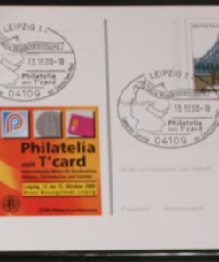 Deutschland PSo  Blaues Wunder Dresden 2000 Philatelia mit T'card SST Leipzig 10 Jahre Wiedervereinigung