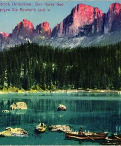 Südtirol Dolomiten Karer See, Rotwand, Karersee ; Lorenz Fränzl; Südtirol