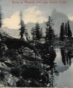 Becco di Mezzodi vom Lago federa Tirol;  Südtirol