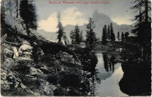 Becco di Mezzodi vom Lago federa Tirol;  Südtirol