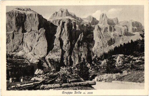 Gruppo Sella Sella Gruppe Dolomiten; 1926; Ghedina Cortina; Südtirol