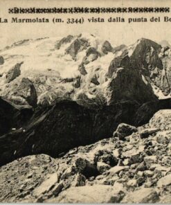 La Marmolata vista dalla punta Boé, Marmolata Dolomiti; 1930; Südtirol