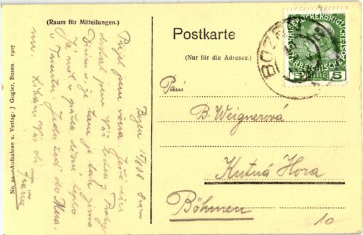 Bozen m. d. Mendel; 1908; Gugler; Südtirol – Bild 2
