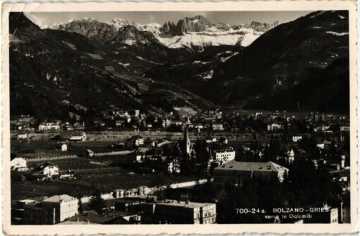 Bolzano Gries verso le Dolomiti Bozen; 1935; Lorenz Fränzl; Südtirol