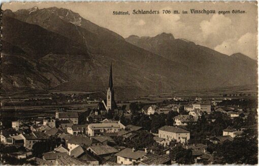 Südtirol Schlanders Vinschgau gegen Göflan; Lorenz Fränzl; Südtirol