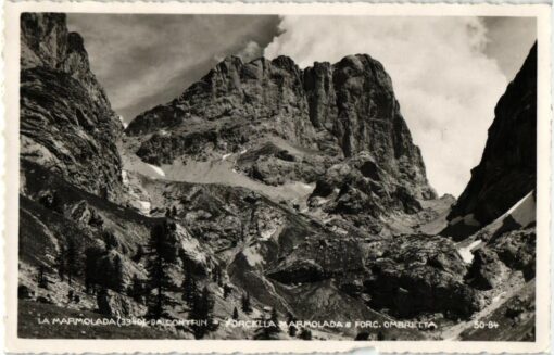 La Marmolata Forcella Ombretta, Rifugio Contrin; 1937; Ghedina Cortina; Südtirol