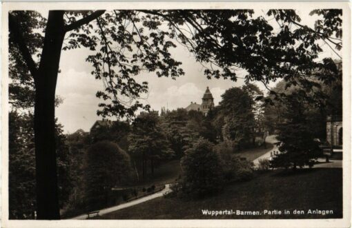 Wuppertal barmen Partie in den Anlagen; 1934; Deutschland