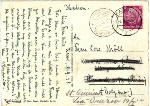 Kassel Wilhermshöhe Große Fontäne; 1938; Deutschland – Bild 2