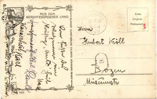 St. Bartholomä mit Watzmann Berchtesgadener Land; 1928; Deutschland – Bild 2