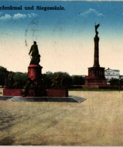 Berlin Bismarckdenkmal und Siegessäule;  Deutschland