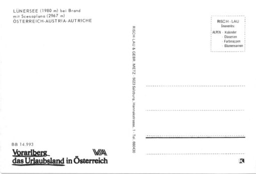 Lünersee, bei Brand mit Scesaplana, Vorarlberg;  Österreich – Bild 2
