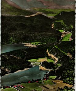 Blick von Herzofsstand, Walchensee, Tiroler Berge;  Österreich