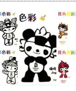 CHINA, Olympic Beijing 2008 Mascotte 5 Postcards Olympia mascots