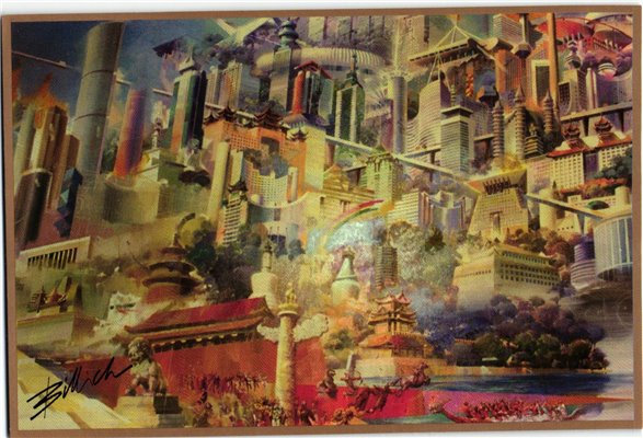 CHINA, Olympic Beijing 2008 Postcard Canditate Logo Millenium Peking Olympia – Bild 2