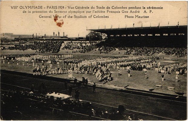 CPA Olympic Jeux olympiques Paris 1924 Stade Colombes Stadium Photo Meurisse A.P.