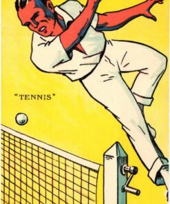 CPA Olympic Jeux olympiques Paris 1924 TENNIS par Roowy Pautauberge 