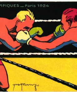 CPA Olympic Jeux olympiques Paris BOXE boxe par Roowy Pautauberge 