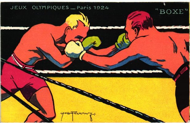 CPA Olympic Jeux olympiques Paris BOXE boxe par Roowy Pautauberge 