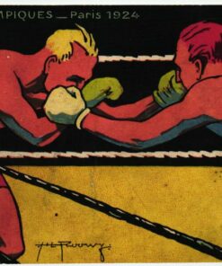 CPA Olympic Jeux olympiques Paris BOXE boxe par Roowy Pautauberge 