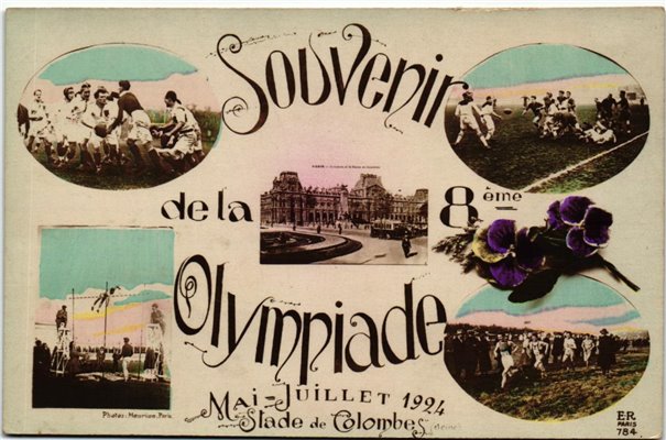 CPA Olympic Jeux olympiques Paris 1924 Souvenir ER Paris 784