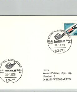 Germany, Schönau Königssee, Rodel WM 1999 Luge