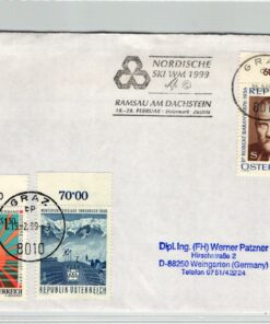 Austria, Nordische Ski WM 1999 Ramsau Dachstein Steiermark Nordic Ski Championchip FIS