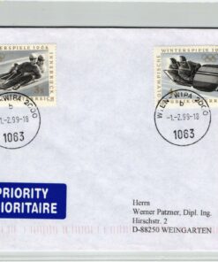 Austria, Wien Wipa 2000 Olympia 1964 Innsbruck Rodeln Bob