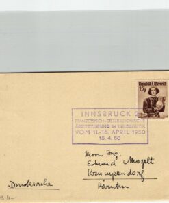 Austria, Innsbruck Französisch Österreichische Ärztetagung 1950, Arzt, Medizin