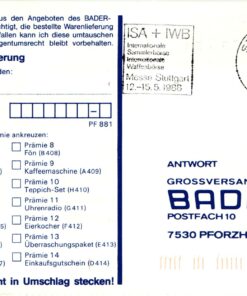 Shooting, Schiessen Bund ISA+IWB Internationale Sammlerbörse Int. Waffenbörse Stuttgard 1988 Weapons Waffen Tiro a segno