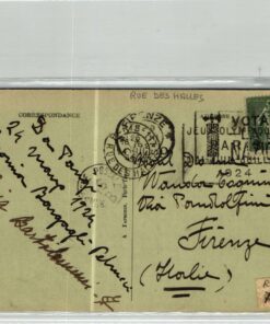 France, Paris Rue de Halles to Italy 1924, Olympic Games, Olympia, JO