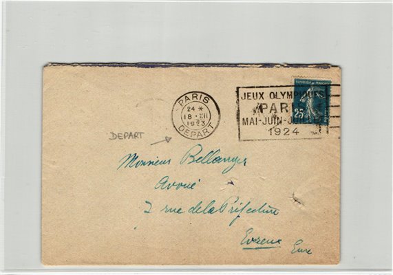 France, Paris 1924,Paris Depart 1923, Olympic Games, Olympia, JO