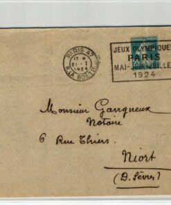 France, Paris 1924,Paris R.LA BOTIE 21.01.1924, Olympic Games, Olympia, JO