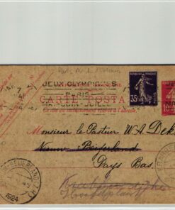 France, Paris 1924,Paris XIV Av.d'ORLEANS 07.05.1924, Olympic Games, Olympia, JO