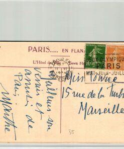 France, Paris 1924,Paris XVI PLACE CHOPIN 11.06.1924, Olympic Games, Olympia, JO