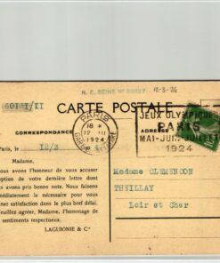 France, Paris 1924,Paris RAGE SAINT LAZARE 12.03.1924, Olympic Games, Olympia, JO