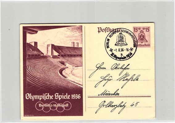 Germany, Berlin 1936 Schwimmstadion Swimming Stadium Nuoto, Olympic Games, Olympia, JO